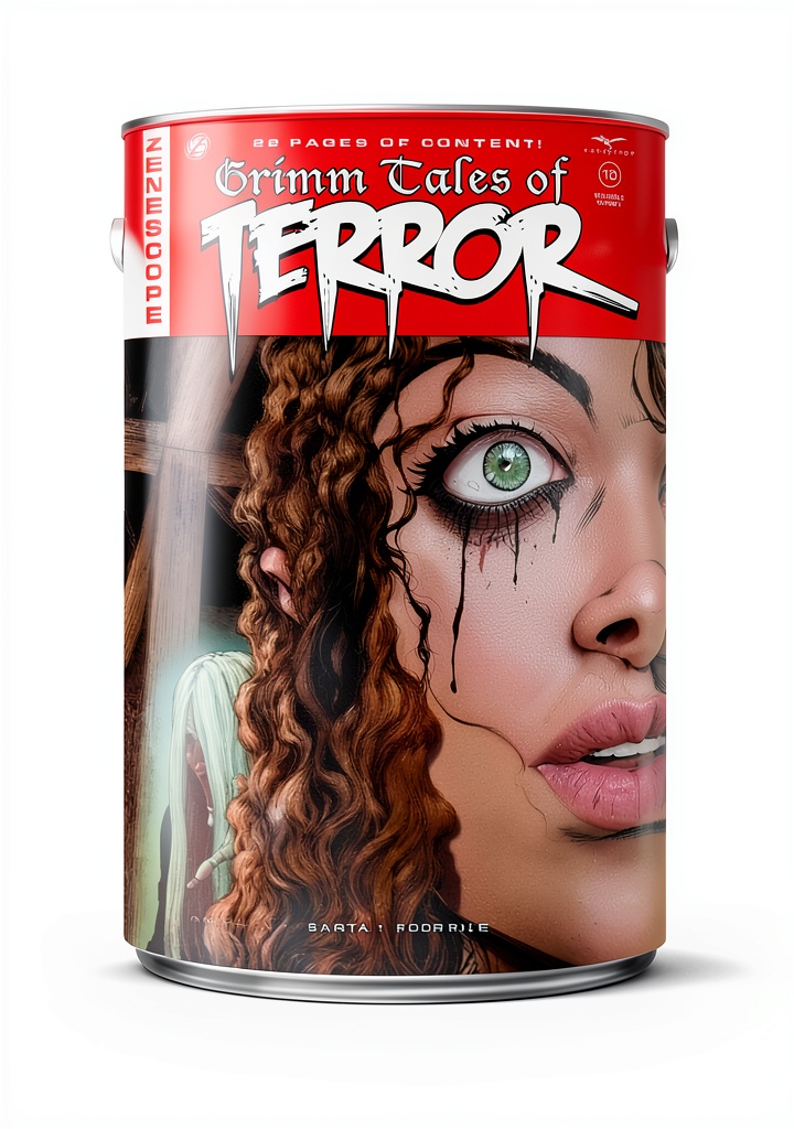 'Grimm Tales of Terror Volume 5 cover art showcasing dark fantasy themes'
