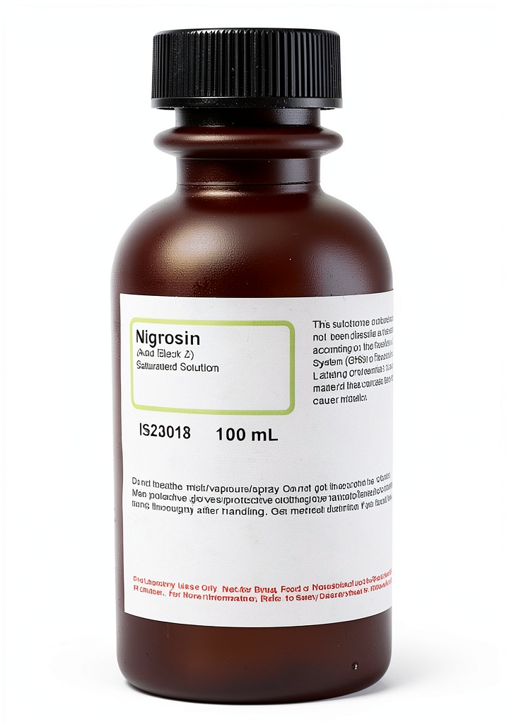Innovating Science Nigrosin bottle on lab bench