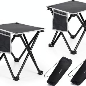 Zaboro Camping Chair Portable Steel Grey-0