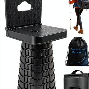 Collapsible Stool With Backrest by graxie Sports & Outdoors-0