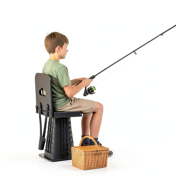 Collapsible Stool With Backrest by graxie Sports & Outdoors-5