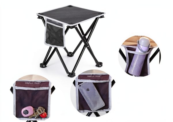 Zaboro Camping Chair Portable Steel Grey-3