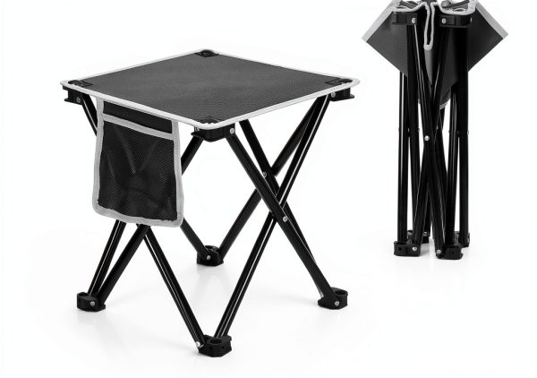 Zaboro Camping Chair Portable Steel Grey-4