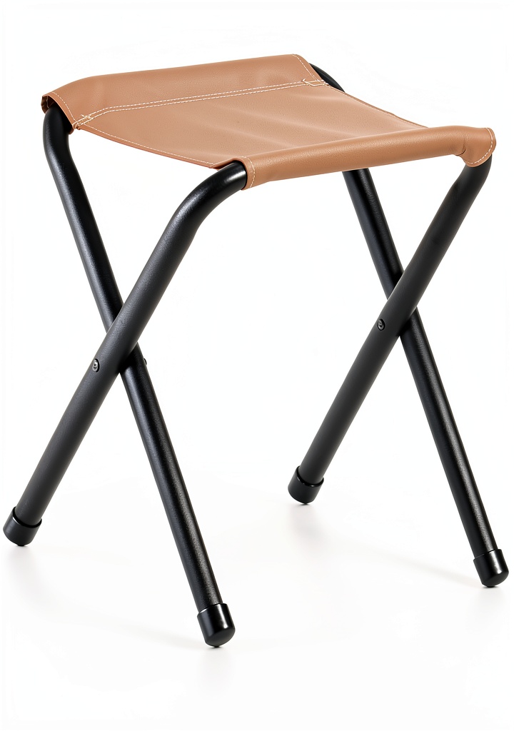 Coleman Camping Stool set up beside a campfire