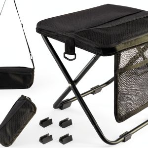 Camping Folding Stool Zghncslong 400lb Capacity with Shoulder Bag-0
