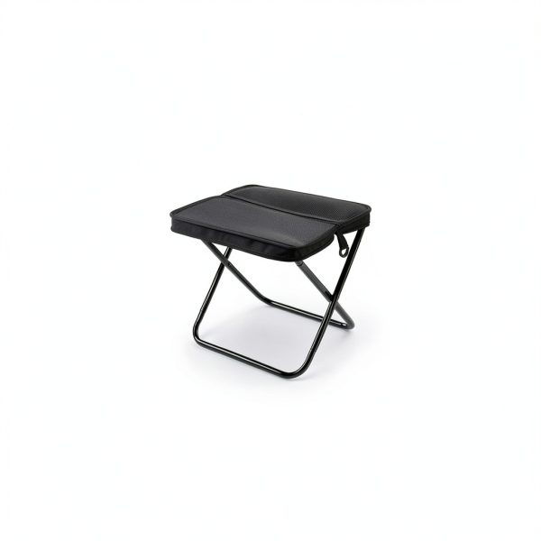 Nicerice Foldable Camping Stool with Storage Bag, X‑Frame Cloth,-4