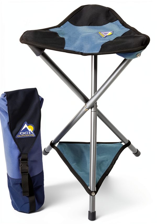 GCI Outdoor PackSeat Portable Camping Stool Midnight Aluminum 250lb-2