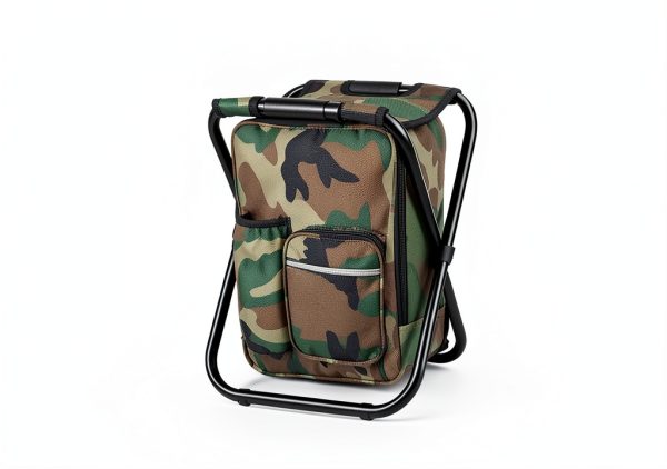 AdventureGear Portable Backpack Camping Stool with Adjustable Backrest-5