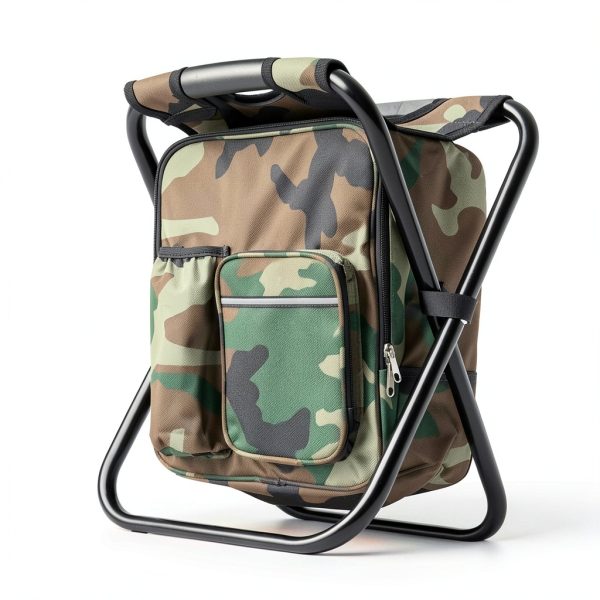 AdventureGear Portable Backpack Camping Stool with Adjustable Backrest-1