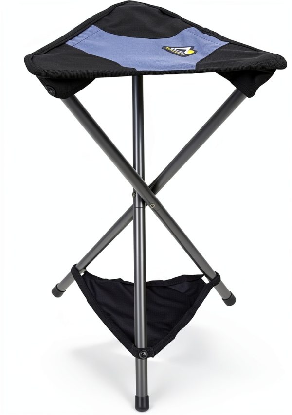 GCI Outdoor PackSeat Portable Camping Stool Midnight Aluminum 250lb-0