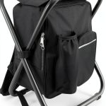 FCFKUK Portable Folding Camping Stool Black 19.5x14.1 Inch X-Leg-0