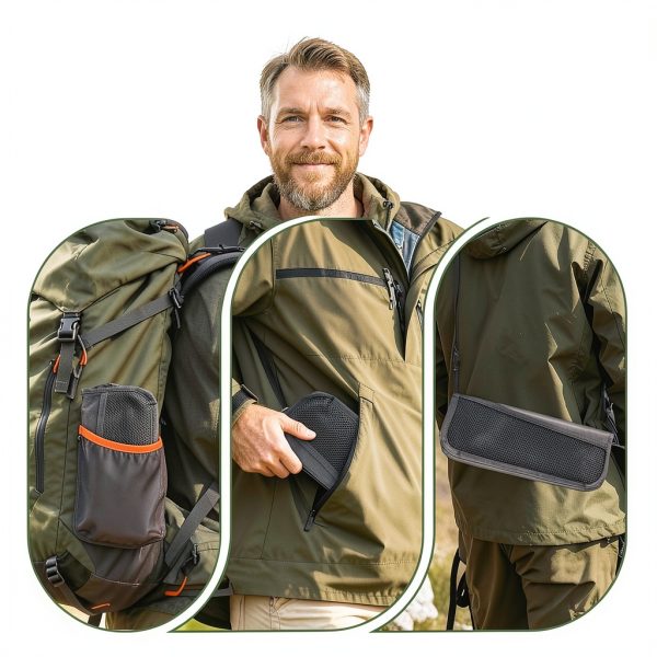 Camping Folding Stool Zghncslong 400lb Capacity with Shoulder Bag-6