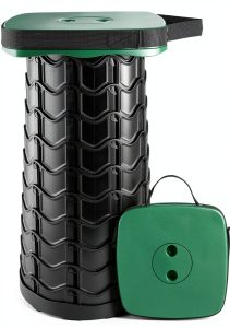 Boreeman Foldable Camping Stool 1 Pack Red Plastic Telescoping Height-0