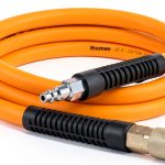 Hybrid Lead-in Air Hose 3/8 inch x 6ft 1/4 NPT Coupler Hromee Yellow-0
