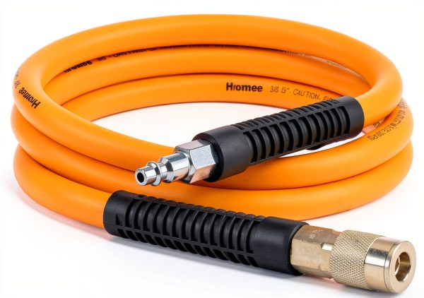 Hybrid Lead-in Air Hose 3/8 inch x 6ft 1/4 NPT Coupler Hromee Yellow-0