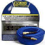 Estwing 1/4" x 50' PVC/Rubber Hybrid Air Hose with Brass NPT Fitting-0