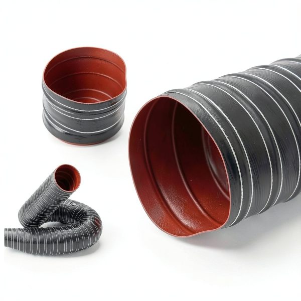 Intake Hose 2in Automotive Air Duct 1 Meter Black Double‑Layer-2
