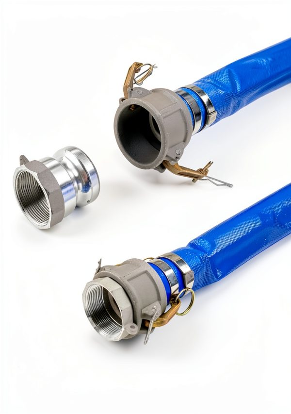 2" x 50ft PVC Lay Flat Discharge Hose - Geowaky Camlock C & E-4