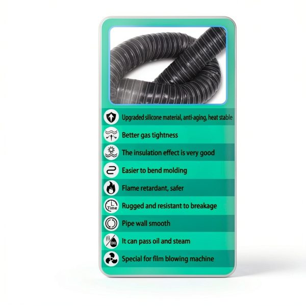 Intake Hose 2in Automotive Air Duct 1 Meter Black Double‑Layer-7