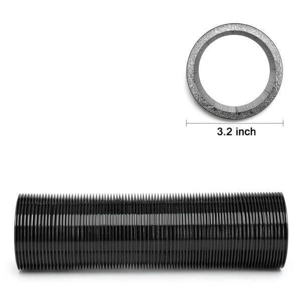 3 inch Flexible Duct Hose Steelsoft 16ft Aluminum PVC with Clamps-1
