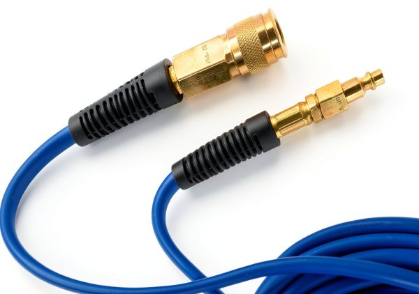 Estwing 1/4" x 50' PVC/Rubber Hybrid Air Hose with Brass NPT Fitting-2