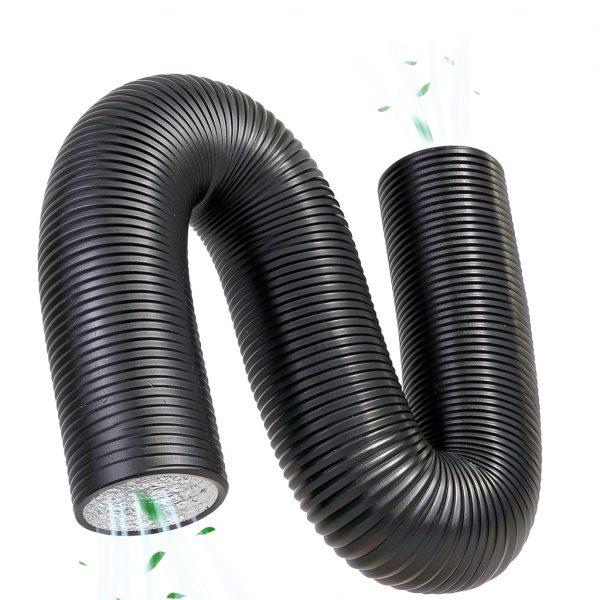3 inch Flexible Duct Hose Steelsoft 16ft Aluminum PVC with Clamps-4